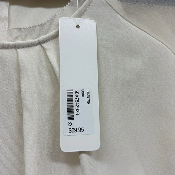 NWT Soft Surroundings Ecru Blouse - Picture 6 of 7